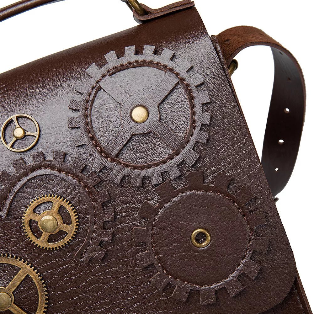 Steampunk Gear Crossbody Bag - 