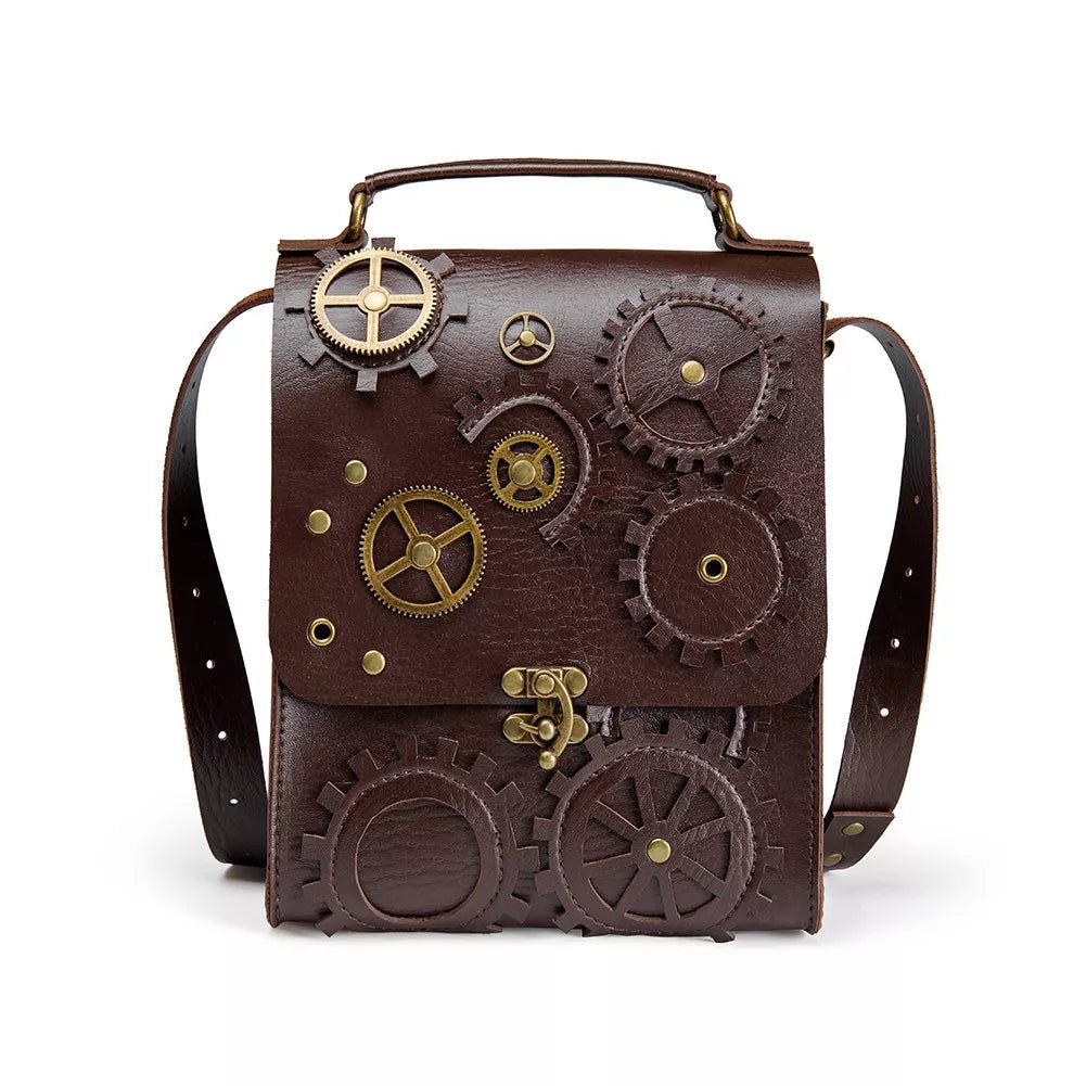 Steampunk Gear Crossbody Bag - 