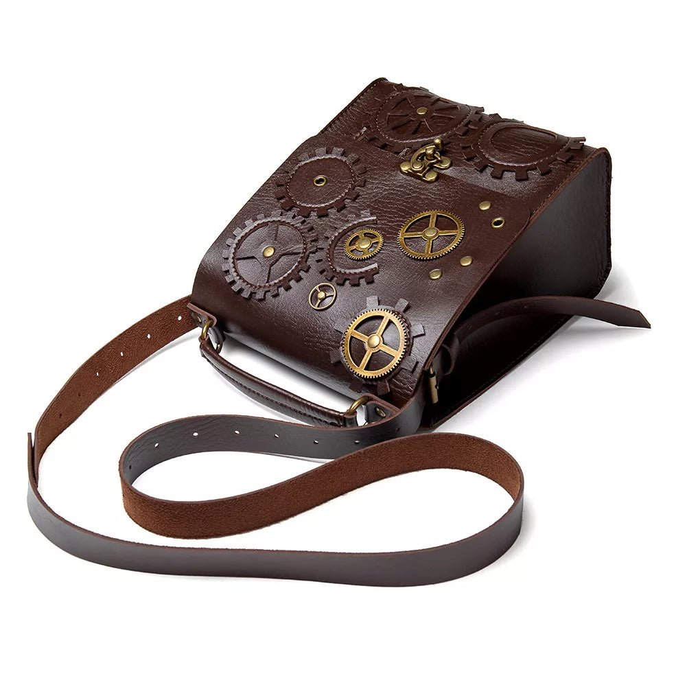 Steampunk Gear Crossbody Bag - 