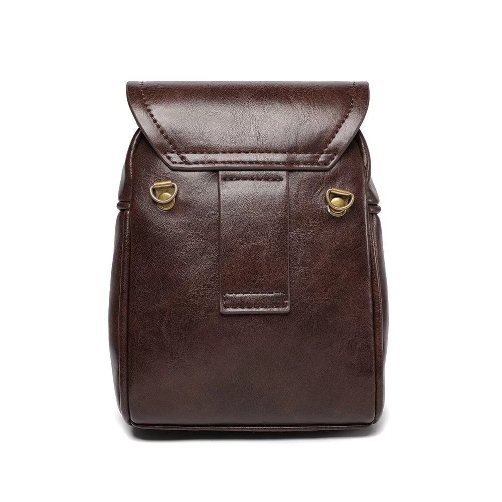 Steampunk Owl Design Mini Crossbody Bag - 