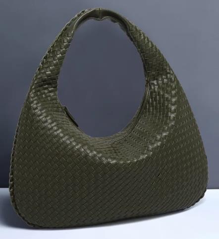 STEPHIECATHY Women's Leather Hobo Woven Handbag - Shoulder Bags