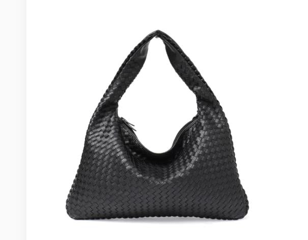 STEPHIECATHY Women's Leather Hobo Woven Handbag - Shoulder Bags
