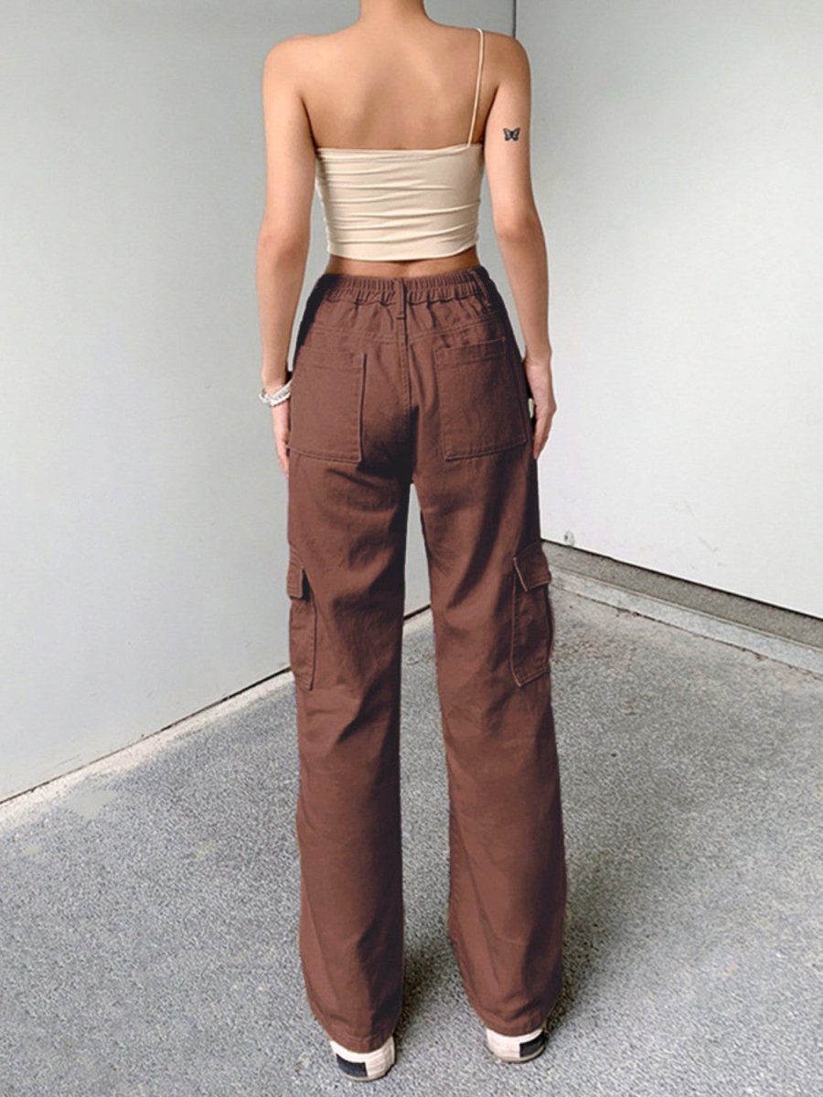 Straight Jeans with Pockets - Bottoms
