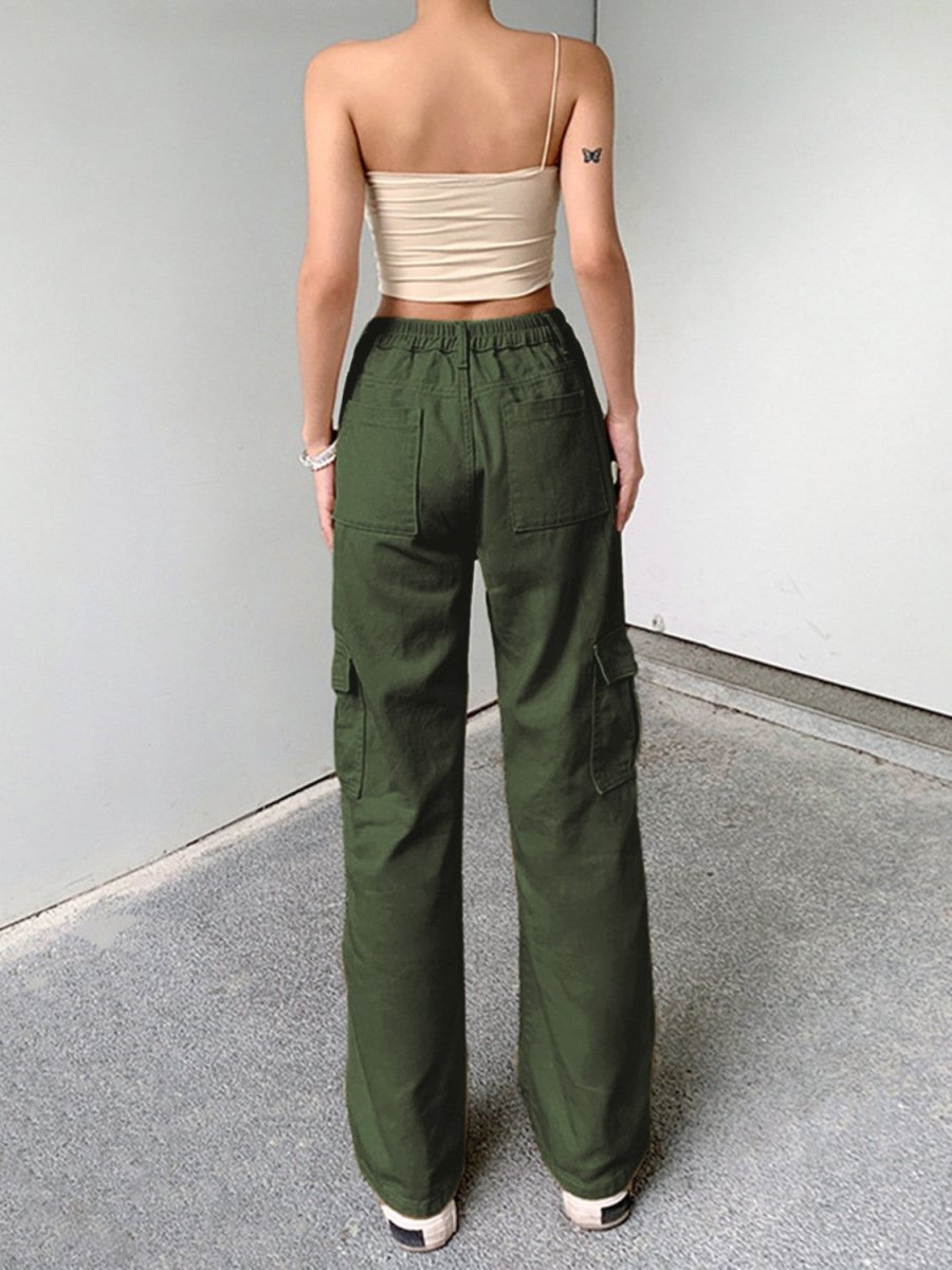 Straight Jeans with Pockets - Bottoms