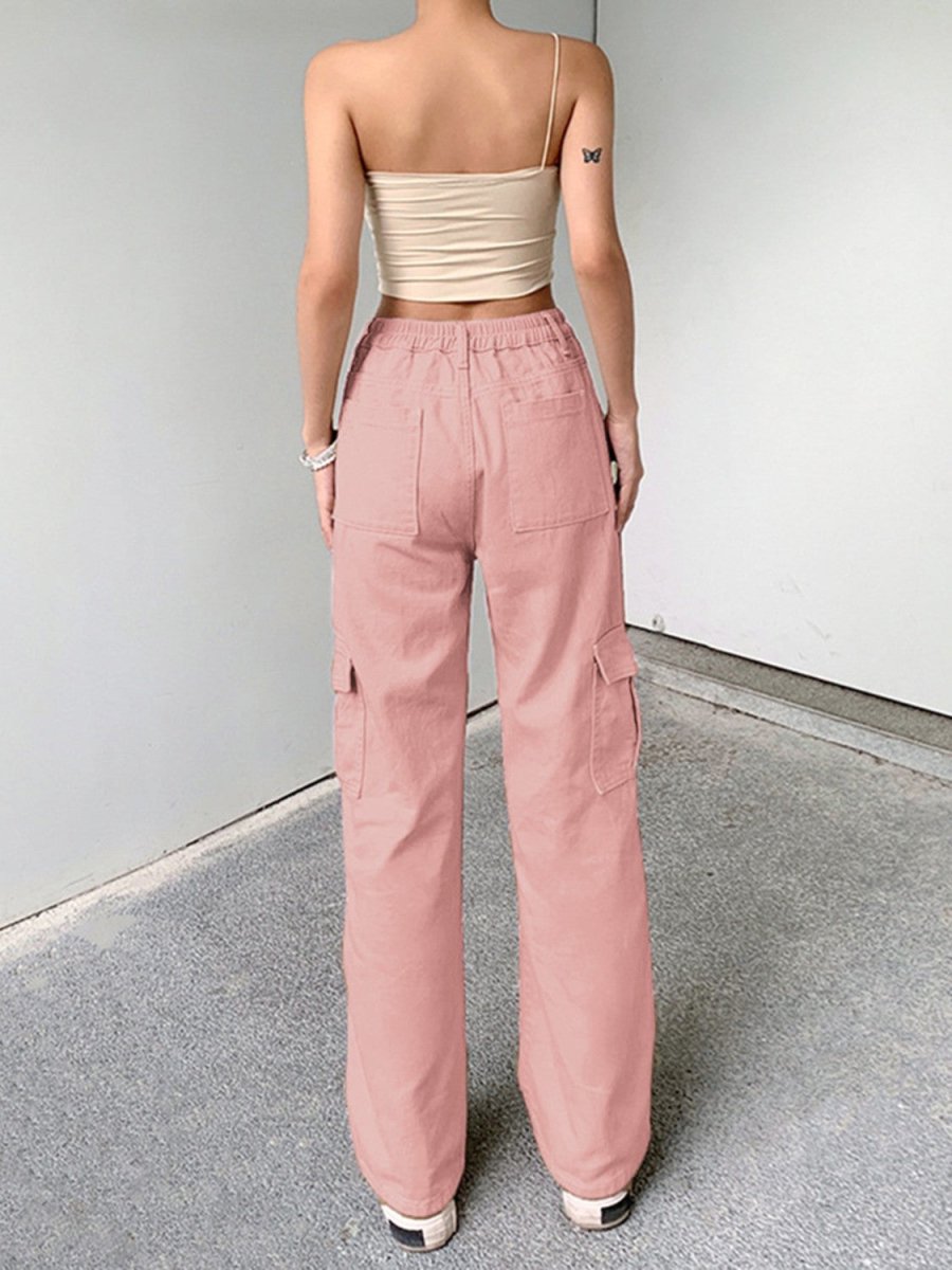 Straight Jeans with Pockets - Bottoms