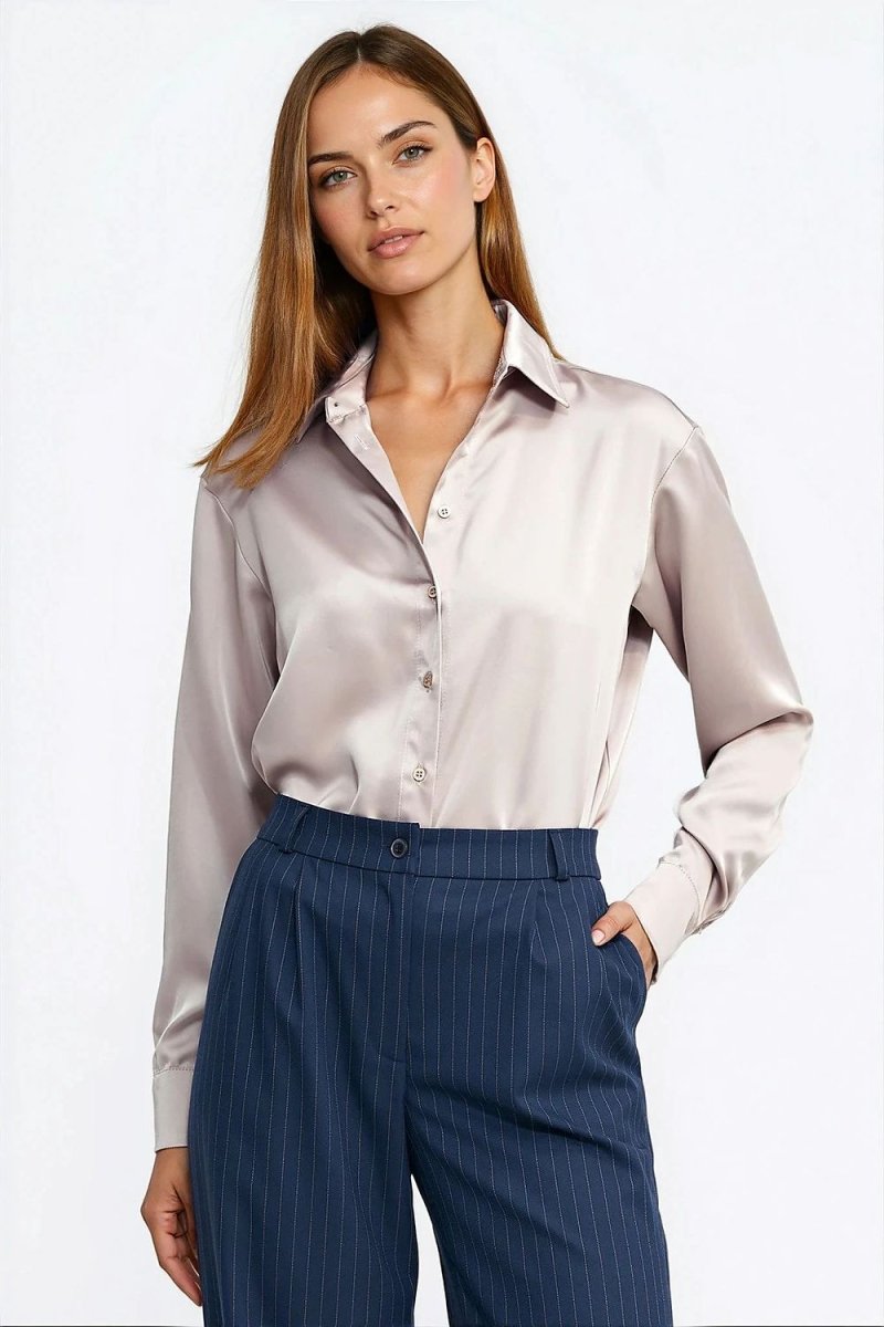 Striped Casual Shorts with Slant Pockets - 