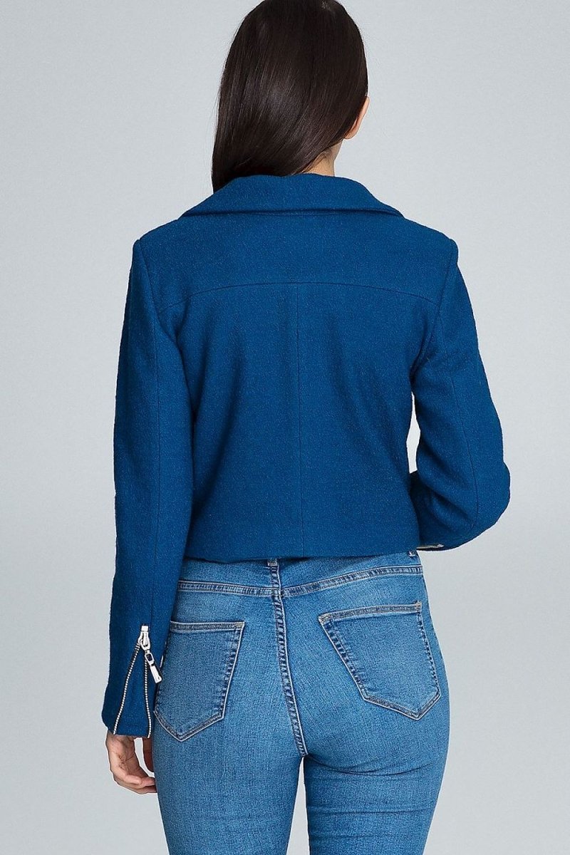 Stylish Ramoneska Jacket with Zipper and Decorative Sleeve Zips – Seasonal Bestseller - Outerwear