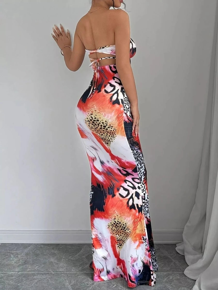 Sweetheart Neck Tube Maxi Dress - 