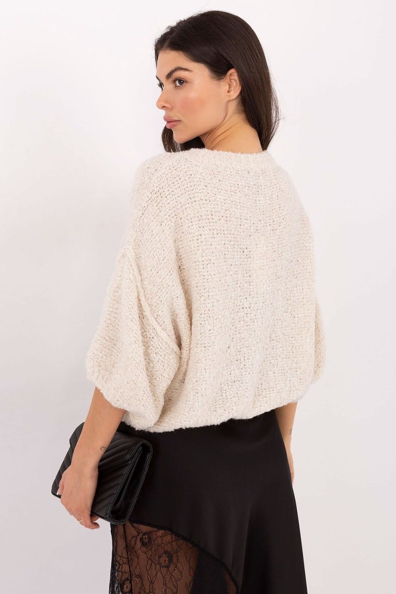 Textured Knit Button Front Cardigan Sweater - 