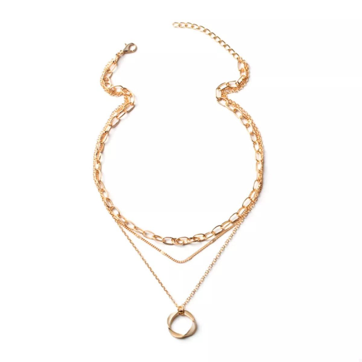 Three Layer Pendant Necklace - 