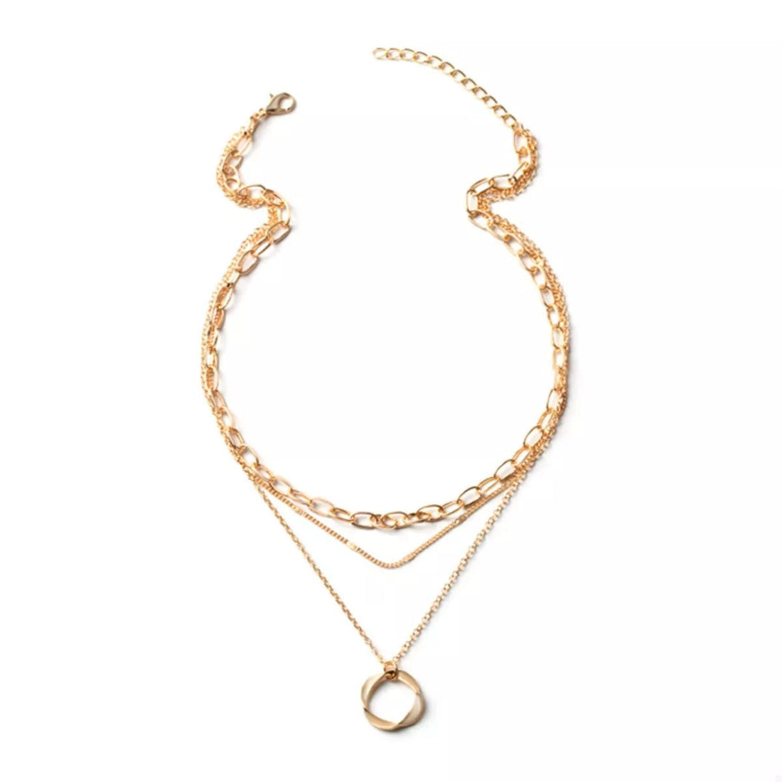 Three Layer Pendant Necklace - 