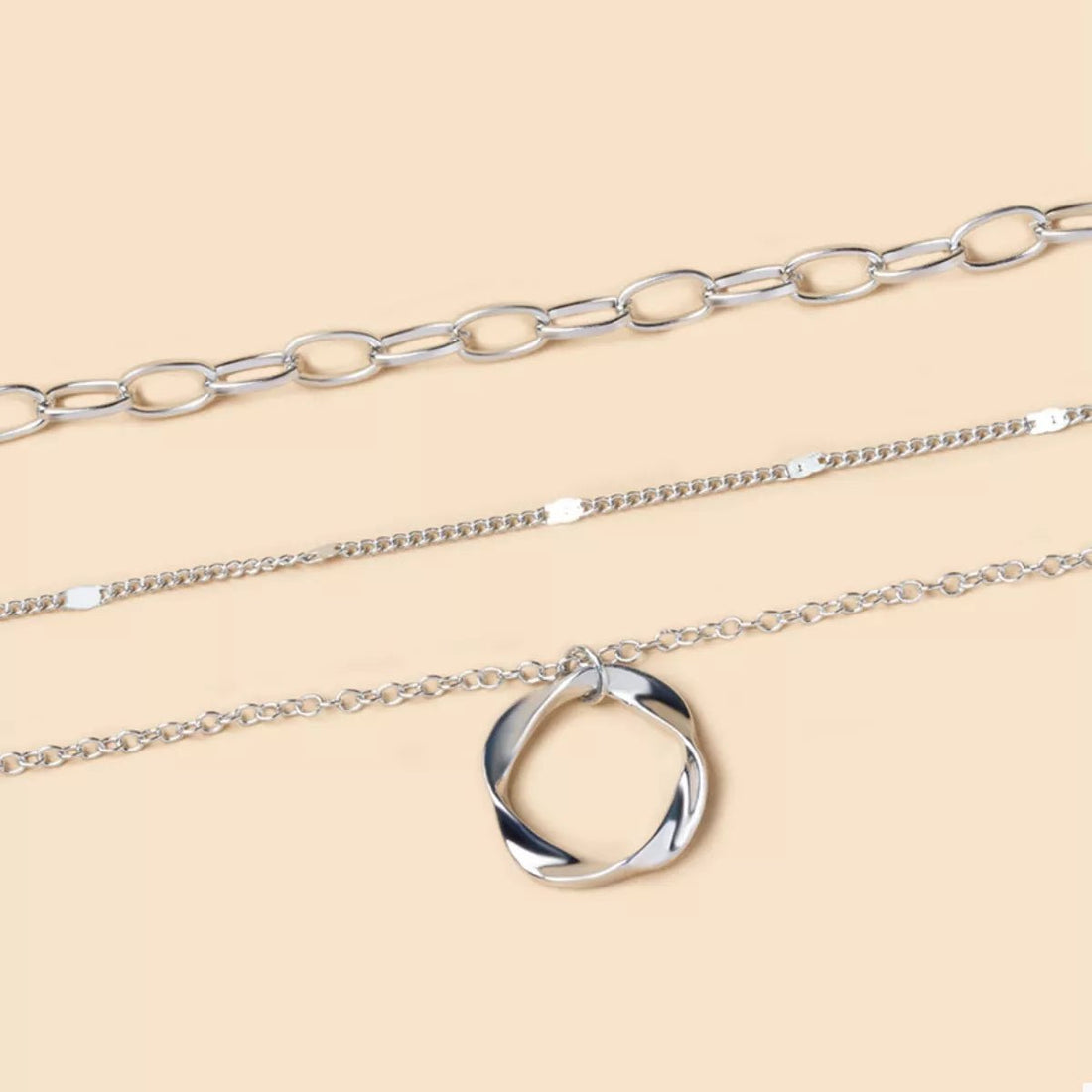 Three Layer Pendant Necklace - 