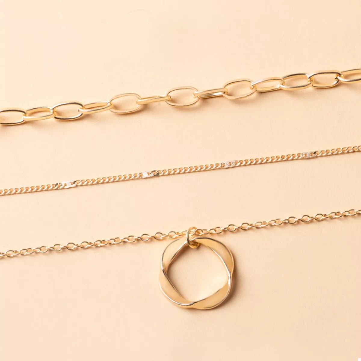 Three Layer Pendant Necklace - 