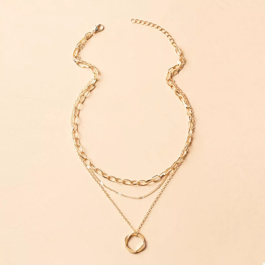 Three Layer Pendant Necklace - 