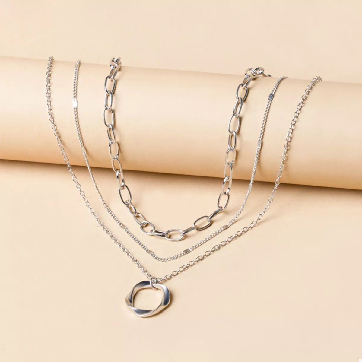 Three Layer Pendant Necklace - 