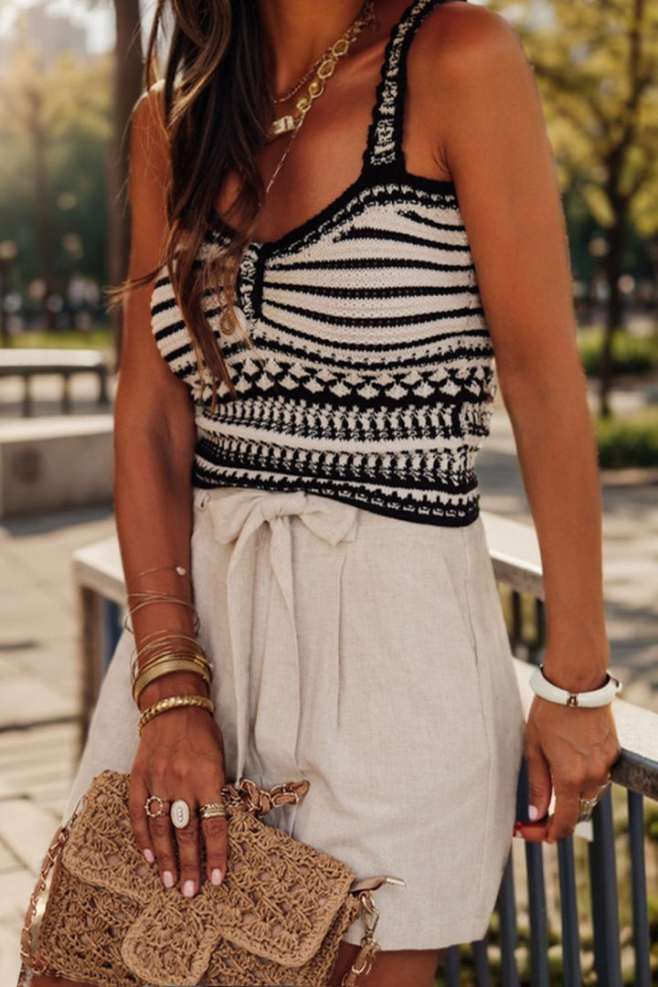 Tied Shorts with Pockets - Bottoms
