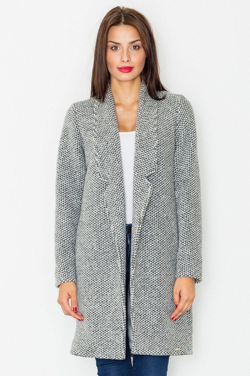 Timeless Knee - Length Coat in Versatile Color – Classic Cut with Functional Pockets - Outerwear