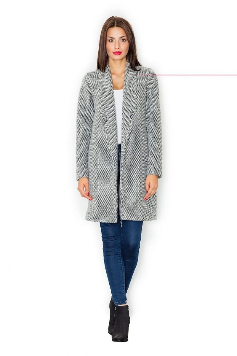 Timeless Knee - Length Coat in Versatile Color – Classic Cut with Functional Pockets - Outerwear