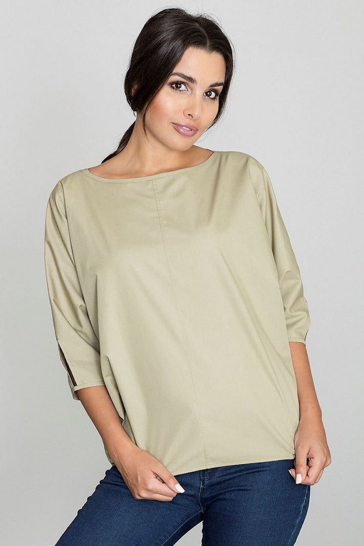 Trendy Blouse with Center Stitching – Stylish & Delicate for Modern Women - Top