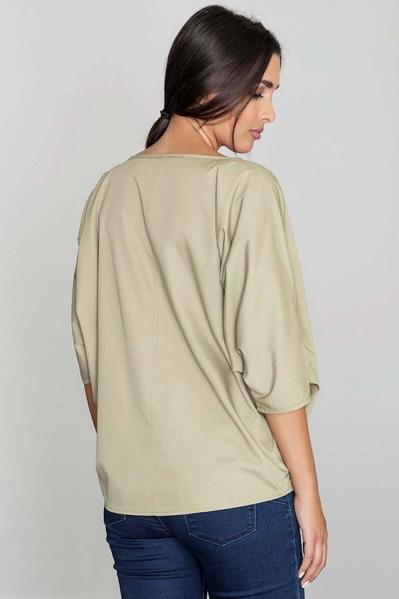 Trendy Blouse with Center Stitching – Stylish & Delicate for Modern Women - Top