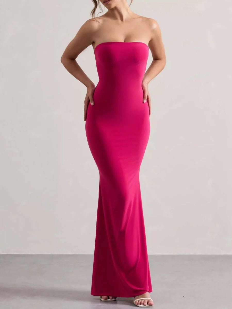 Tube Bodycon Maxi Dress - 