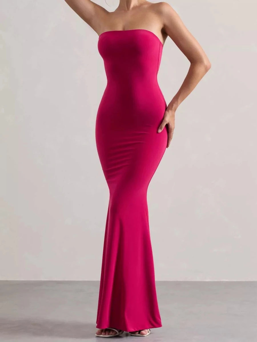Tube Bodycon Maxi Dress - 
