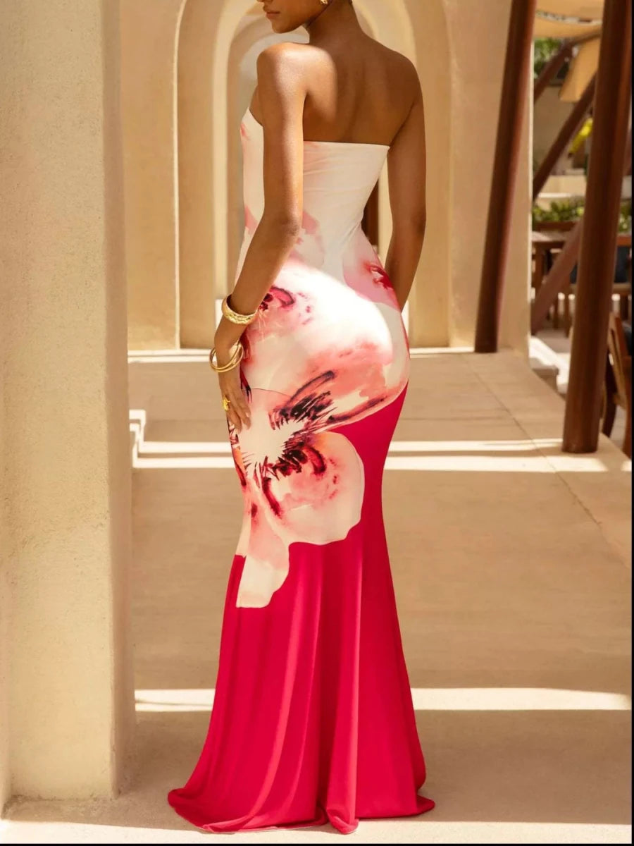 Tube Bodycon Maxi Dress - 