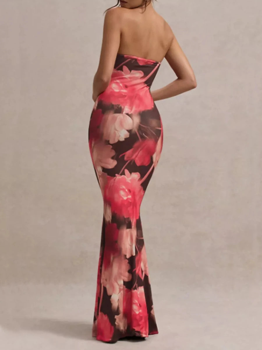 Tube Bodycon Maxi Dress - 