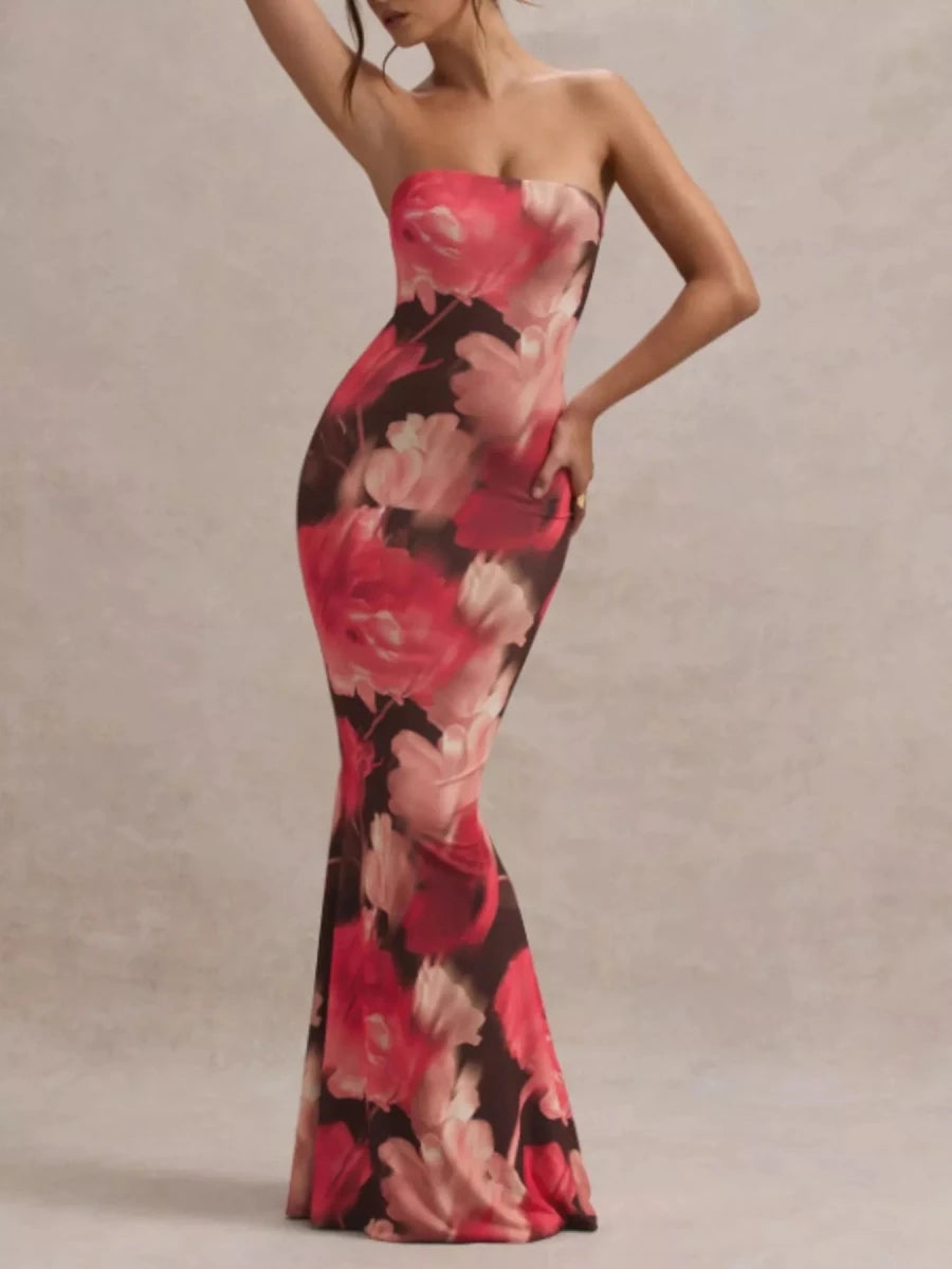 Tube Bodycon Maxi Dress - 