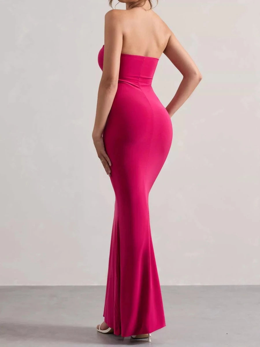 Tube Bodycon Maxi Dress - 
