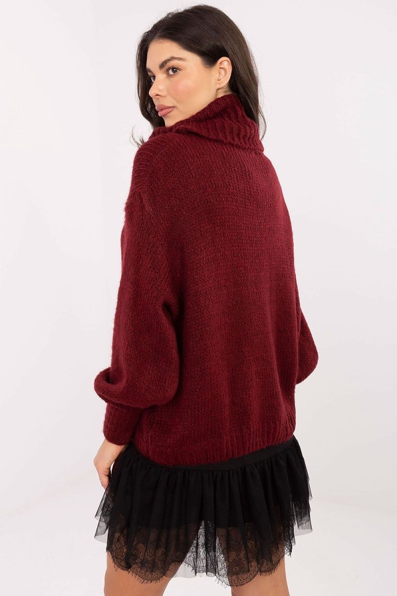 Turtleneck Sweater Loose Fit - 