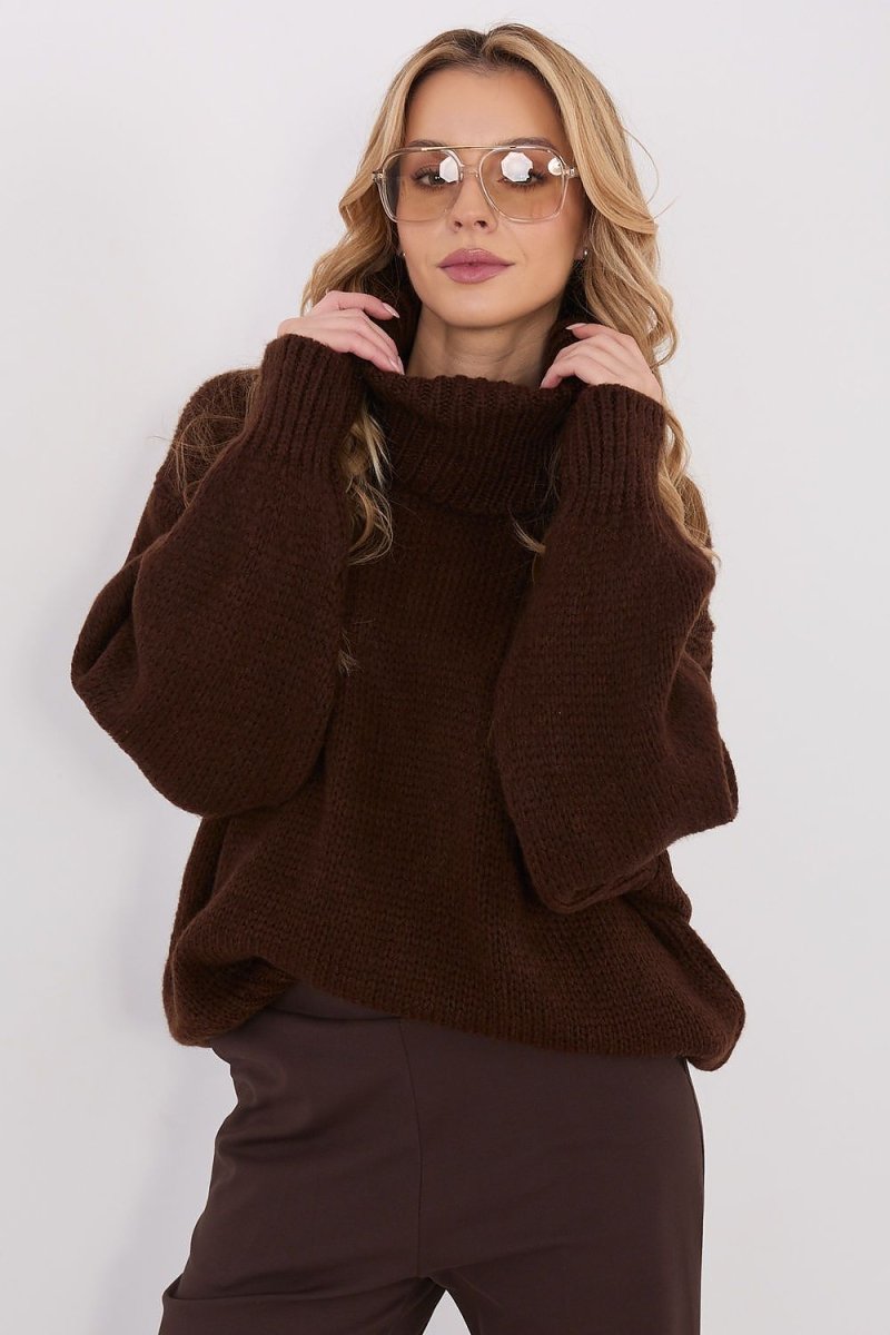 Turtleneck Sweater Loose Fit - 