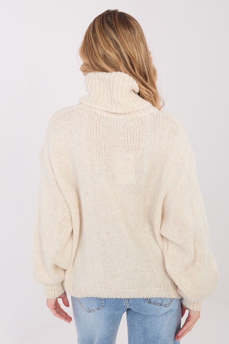 Turtleneck Sweater Loose Fit - 