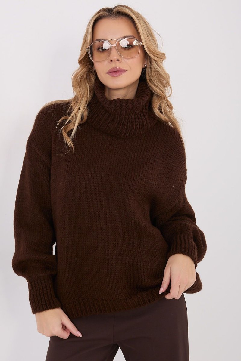Turtleneck Sweater Loose Fit - 