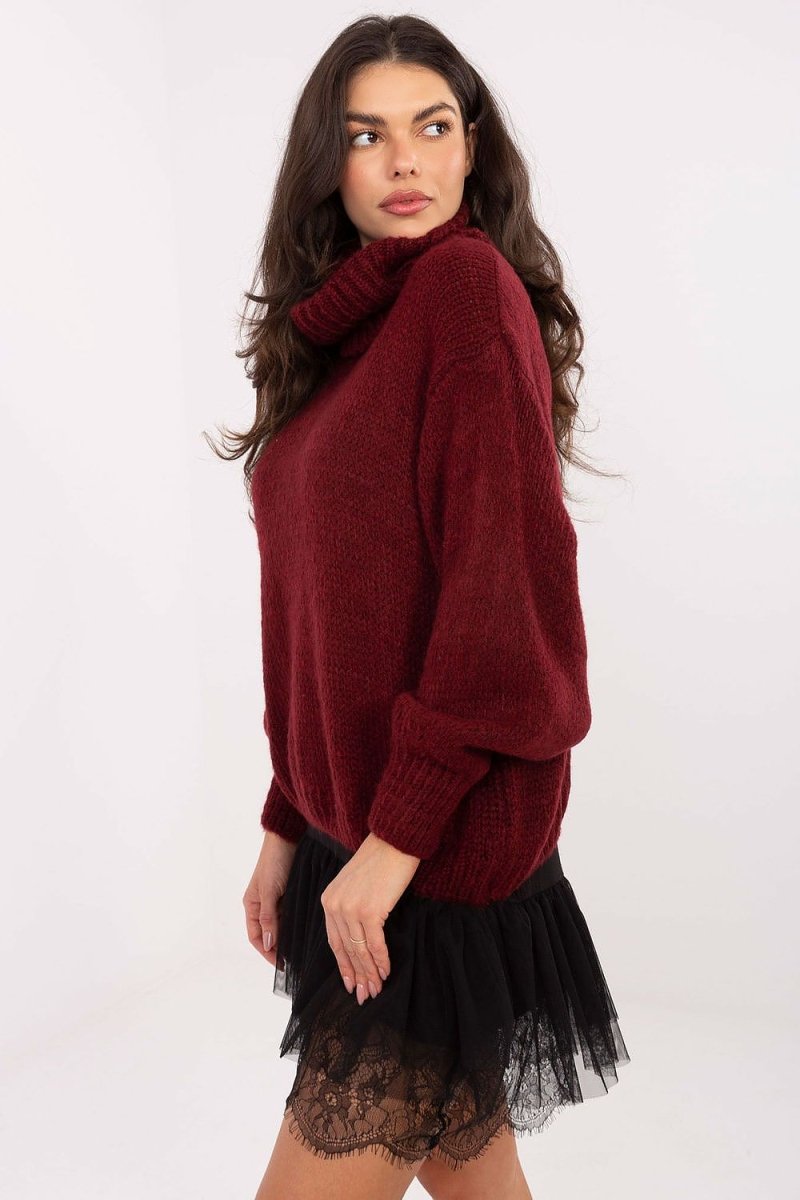 Turtleneck Sweater Loose Fit - 