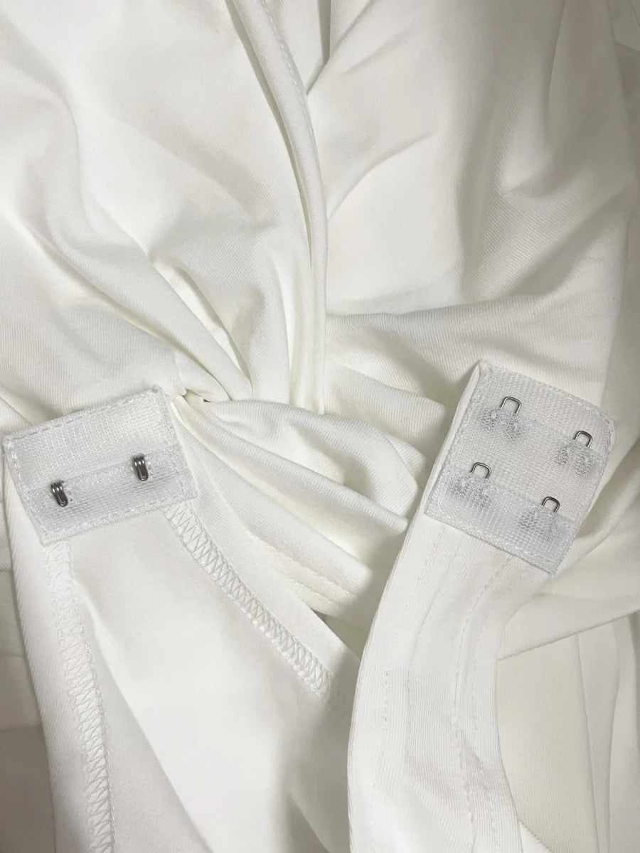 Twist Front Long Sleeve Bodysuit - 