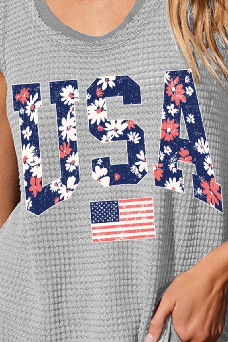 USA Scoop Neck Tank - Top