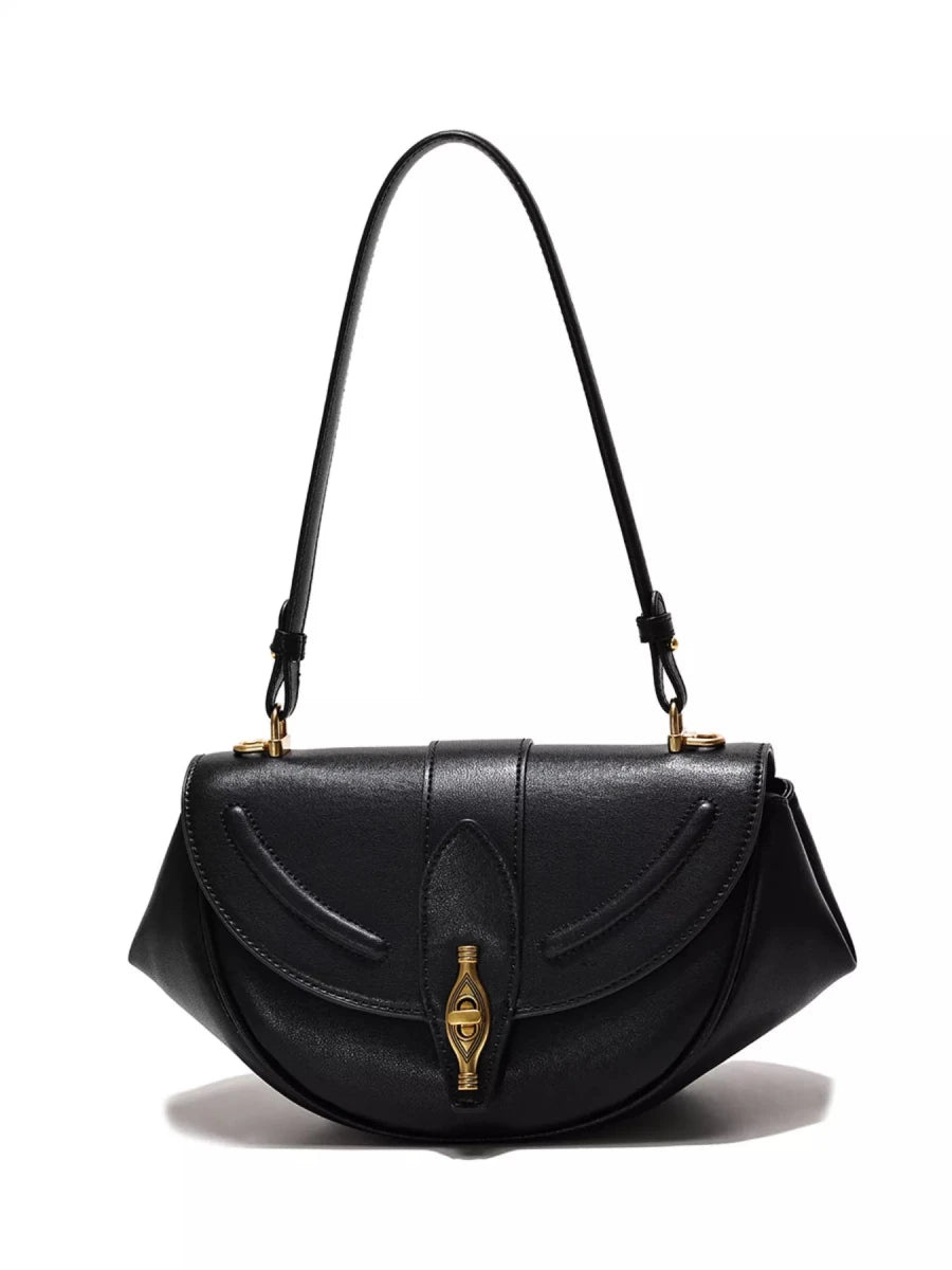 Vintage Saddle Shoulder Bag - 