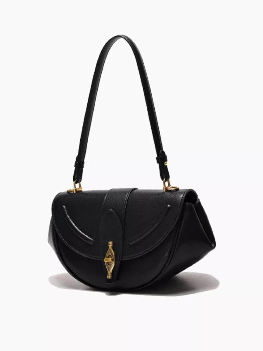 Vintage Saddle Shoulder Bag - 