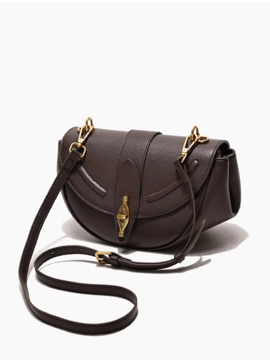 Vintage Saddle Shoulder Bag - 