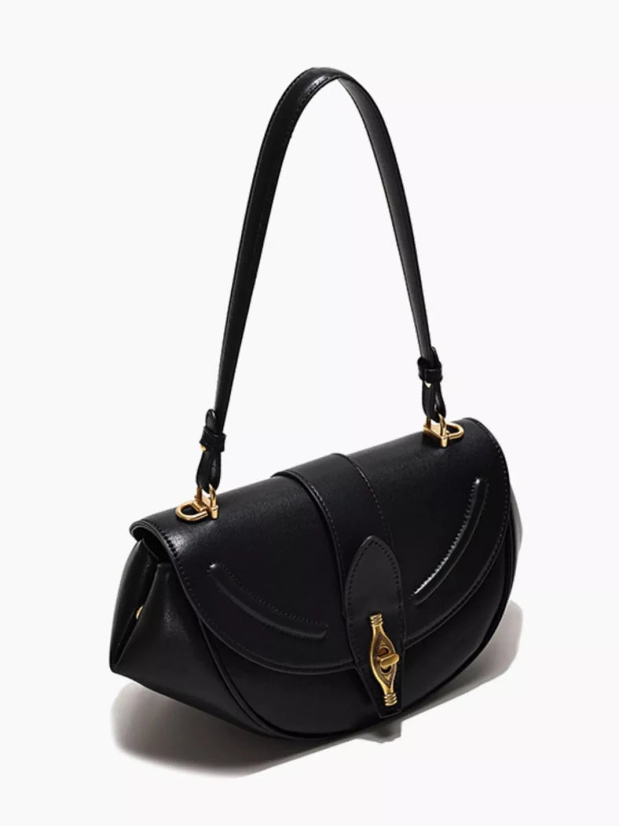 Vintage Saddle Shoulder Bag - 