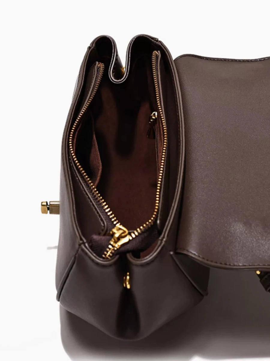 Vintage Saddle Shoulder Bag - 