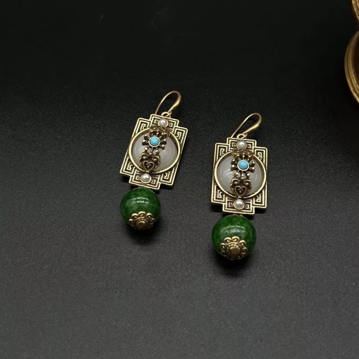 Vintage Style Dangle Earrings - 