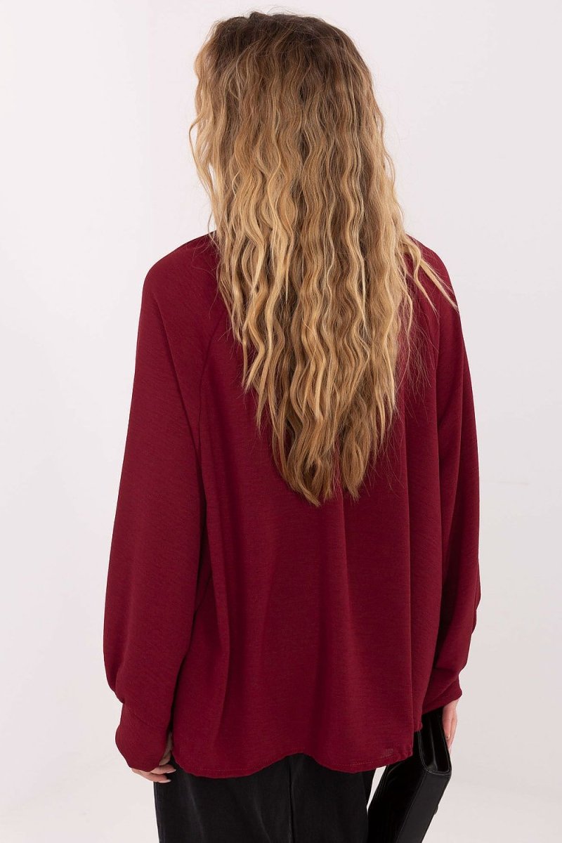 Viscose Blouse with Tie Neckline - 
