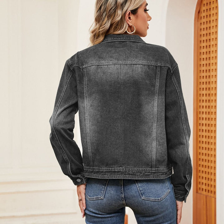 Washed Denim Jacket - Outerwear