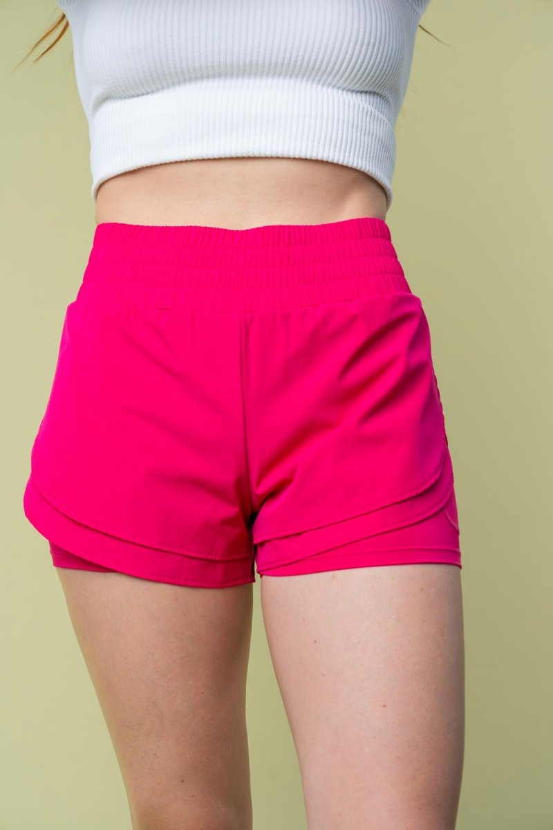 White Birch Full Size High Waisted Knit Shorts - Bottoms