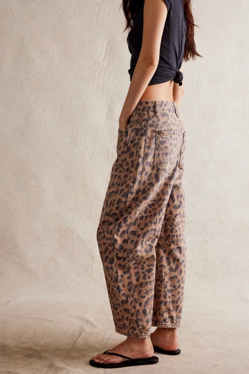 Wide Leg Jeans with Pockets - Bottoms