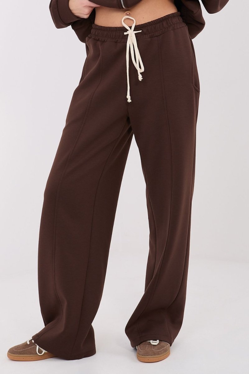 Wide Leg Tracksuit Trousers - 