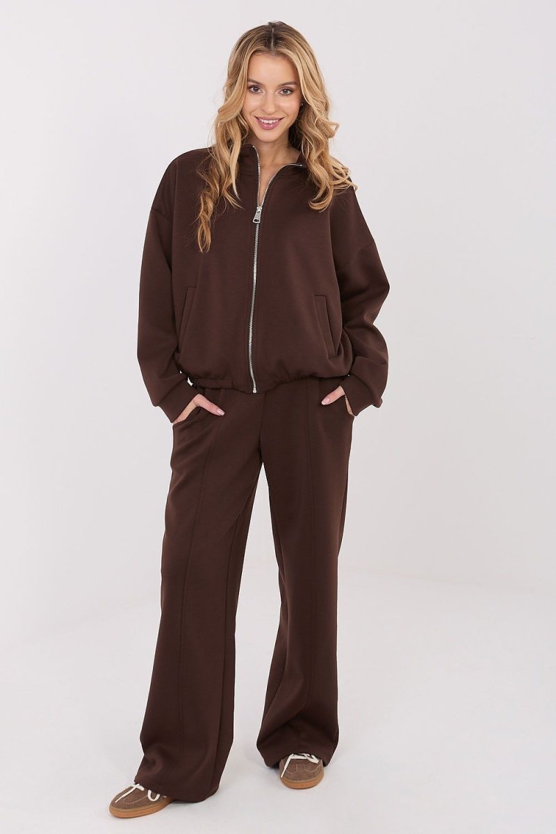 Wide Leg Tracksuit Trousers - 