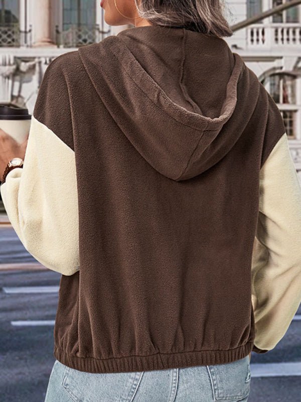 Women's autumn and winter new style polar fleece zipper cardigan jacket - Outerwear